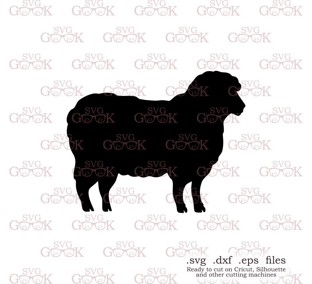 Download Sheep SVG cut file for use with Silhouette Cricut and other