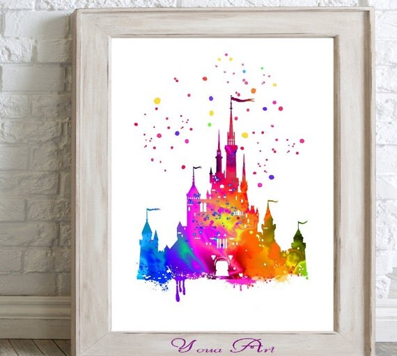 Free Free 347 Watercolor Disney Castle Svg SVG PNG EPS DXF File