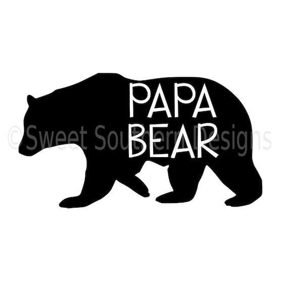 Download Papa bear SVG instant download design for cricut or silhouette
