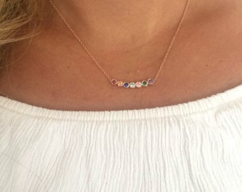 Custom Mothers necklace, birthstone necklace, Customized birthstone necklace, Family birthstone necklace, Personalized gift for your mother