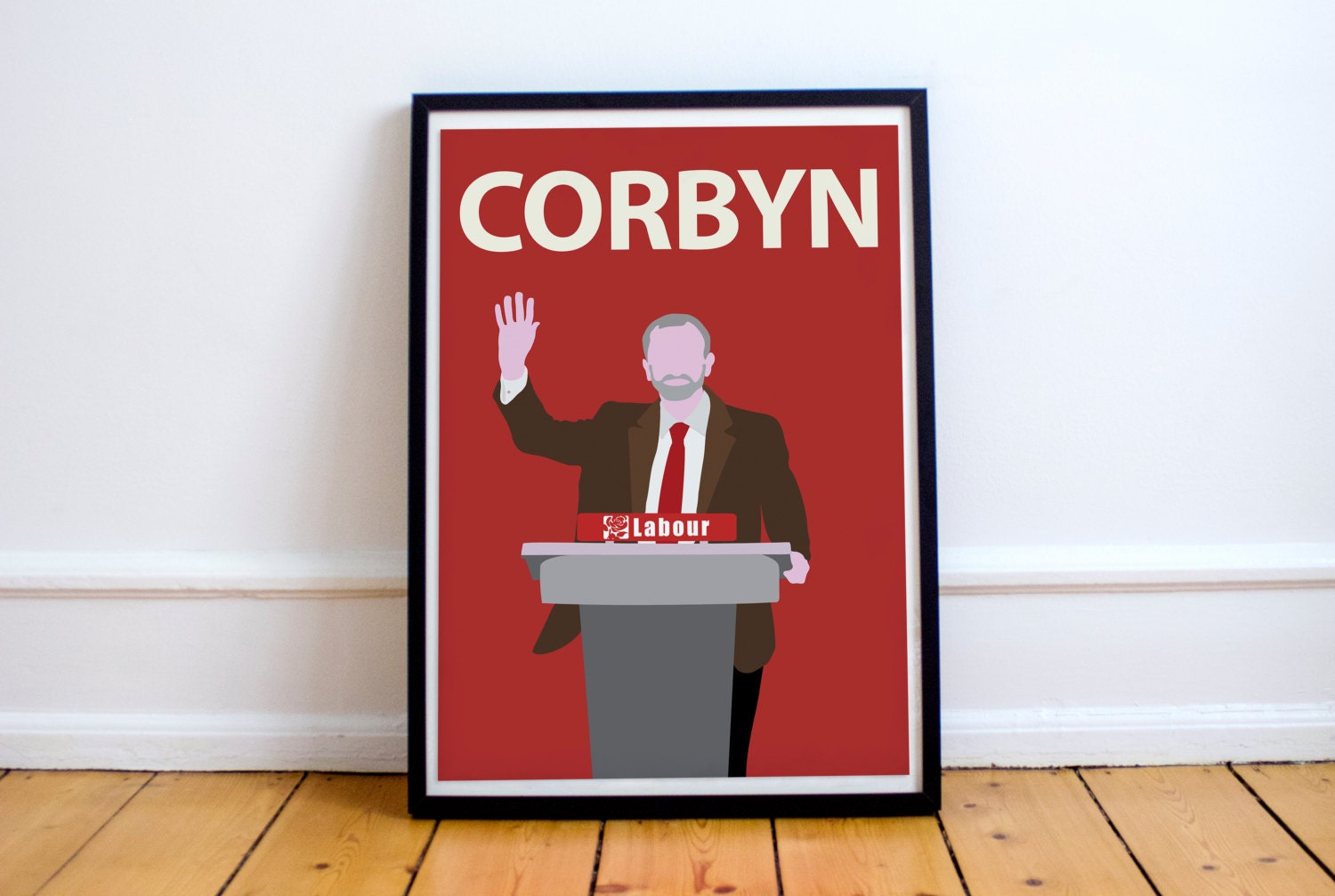 Jeremy Corbyn Poster Print