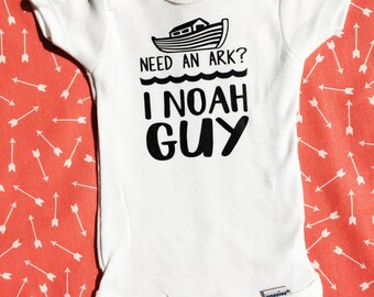 Need An Ark I Noah Guy Onesie, Funny Baby Onesie, Gender Neutral Onesie, Toddler Outfit, Cute Onesies