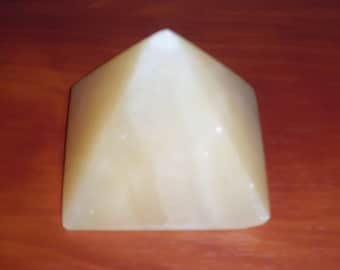 Vintage Marble Pyramid Paperweight