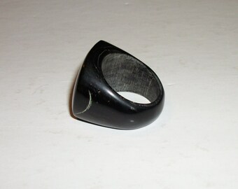 Haitian Black Horn Ring