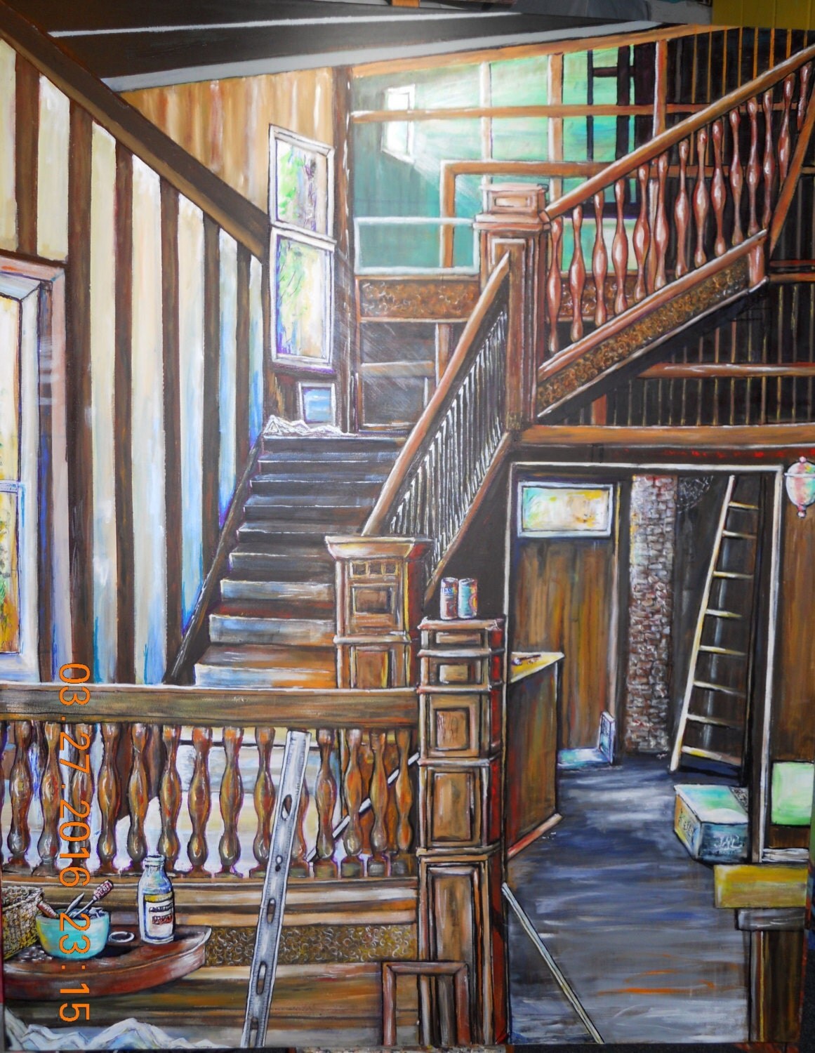Art Painting Large Wall Art Staircase Interior Stairway