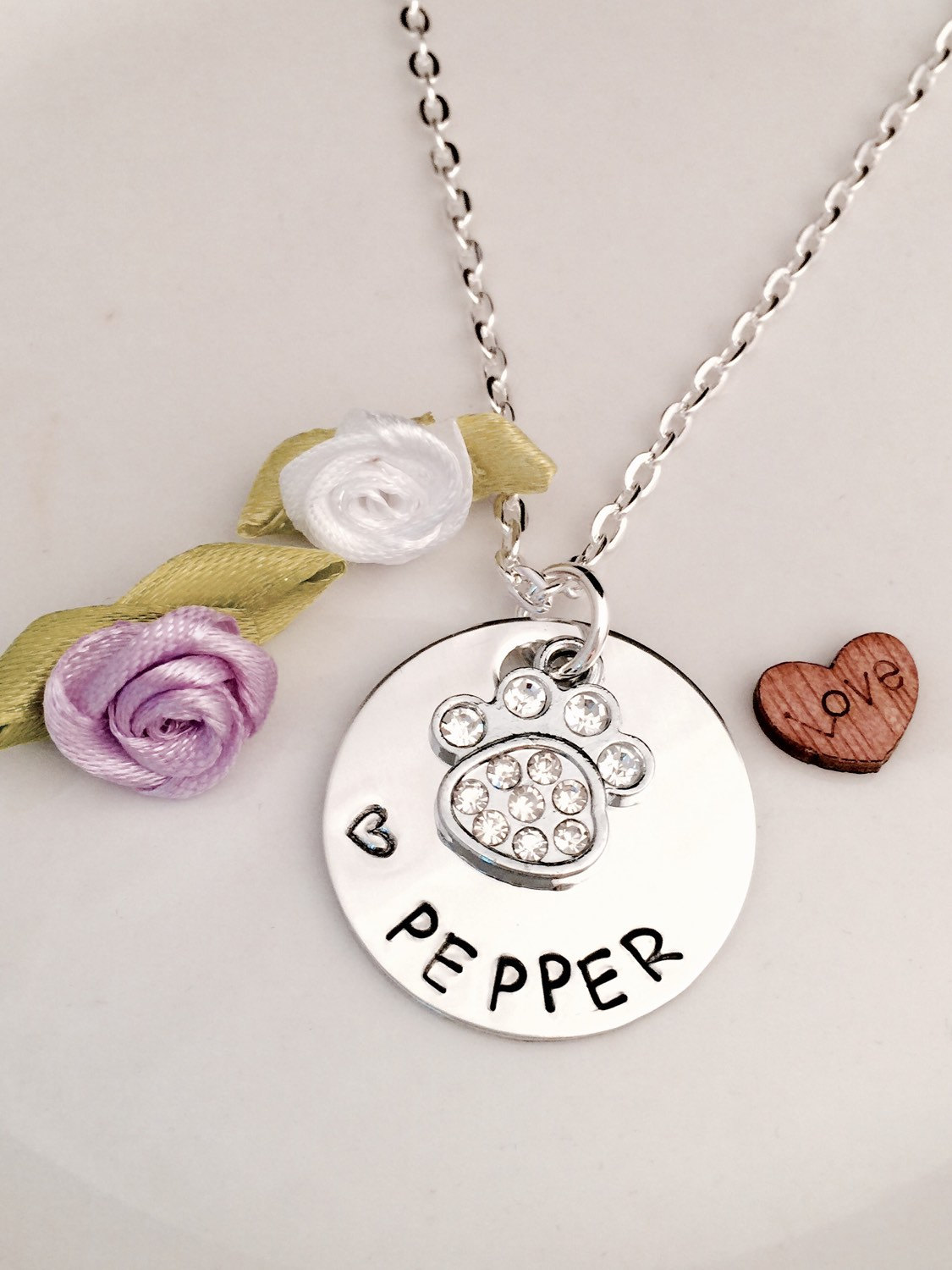 Pet Memorial Jewelry Pet Memorial Necklace STeRLING SILVeR