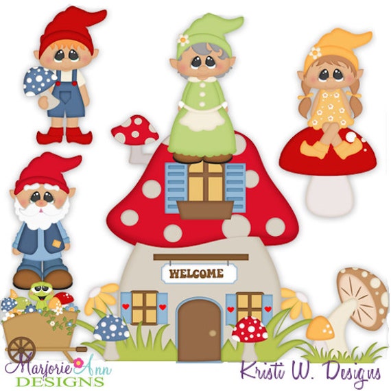 SVG Cutting Files-Gnome Sweet Home SVG by MyDarlingSweetPeas