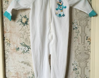 Vintage poodle pajamas 3-6m