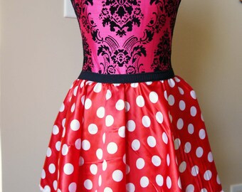 Minnie Mouse Skirt, Running Skirt, Mickey Mouse Skirt, Polka-Dot Skirt, Red Running Skirt, Run Disney