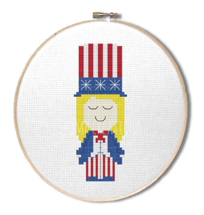 4th Of July cross stitch pattern patriotic by StompCreations