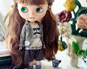Sugarbabylove -Linen jacket set for Blythe