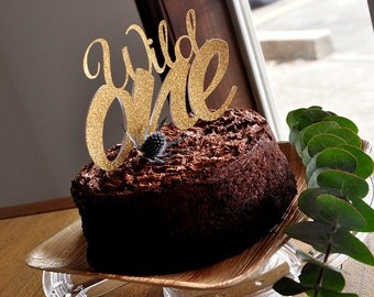 Wild One Cake Topper for Tribal Party. Handcrafted in 2-3 Business Days. Wild One Birthday Decorations.