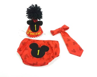 mickey smash cake outfit