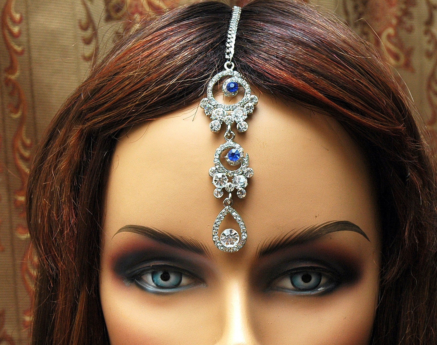 bridal chain headpiece