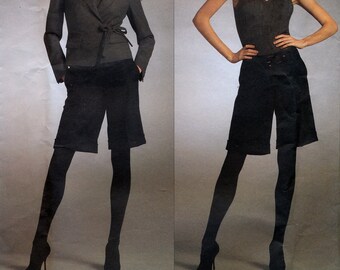 Vogue American Designer V2985 Sewing Pattern by DKNY for Misses' Jacket and Shorts - Uncut - Size 6, 8, 10, 12