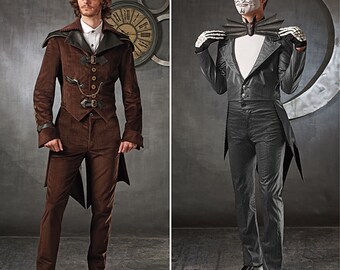 Simplicity Pattern S0675/1039 Men's Steampunk Suit and Jack Skellington Costumes Sizes 38-44 NEW