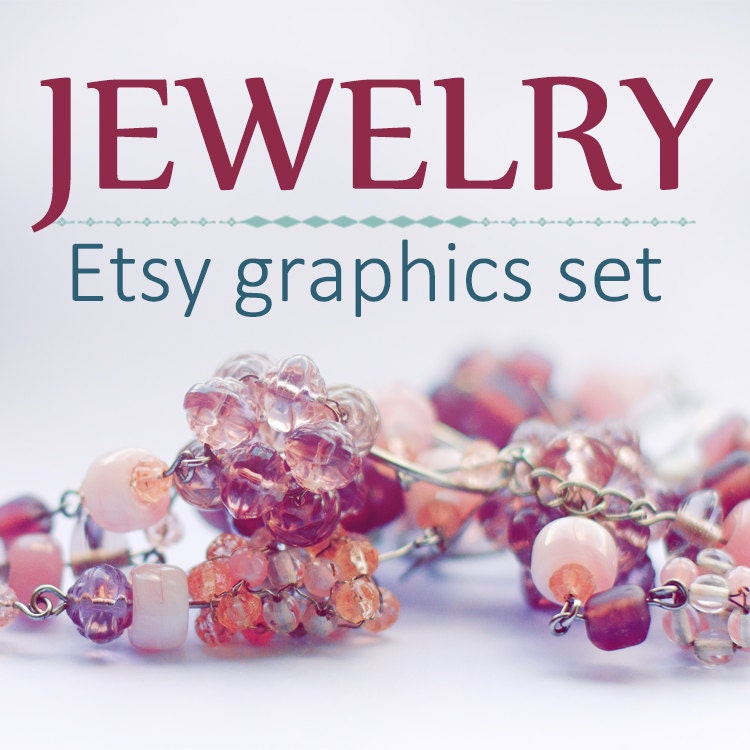 Etsy Banner Etsy shop banner Beaded jewelry Premade shop