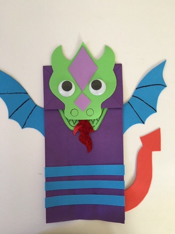 Dragon bag puppet