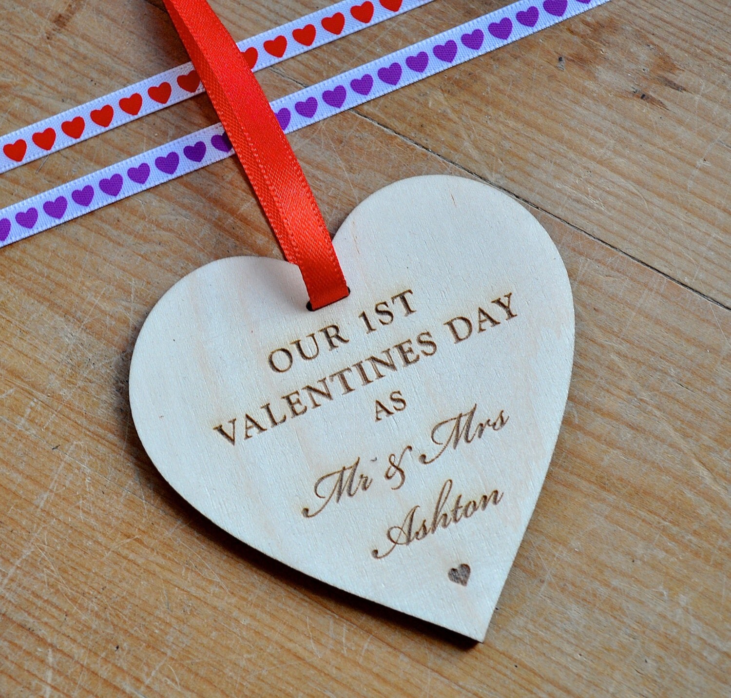 Valentine's Day Wooden Heart