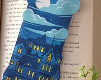 City Scape bookmark, Illustrated bookmark, unique bookmarks