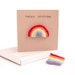 Rainbow Brooch Card / Rainbow Card / Rainbow Badge / Greetings Card/ Rainbow Gift / Eco-friendly Card