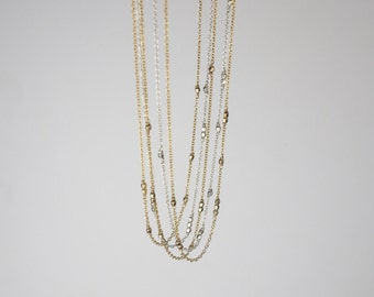Morse Code Necklace Gold Beaded Necklace Message Necklace Morse Code Jewelry