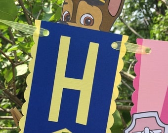 Paw Patrol Birthday Banner
