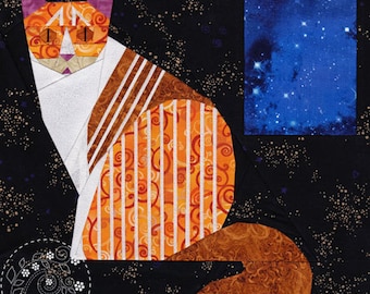 Striped Tabby Cat - Paper Piecing