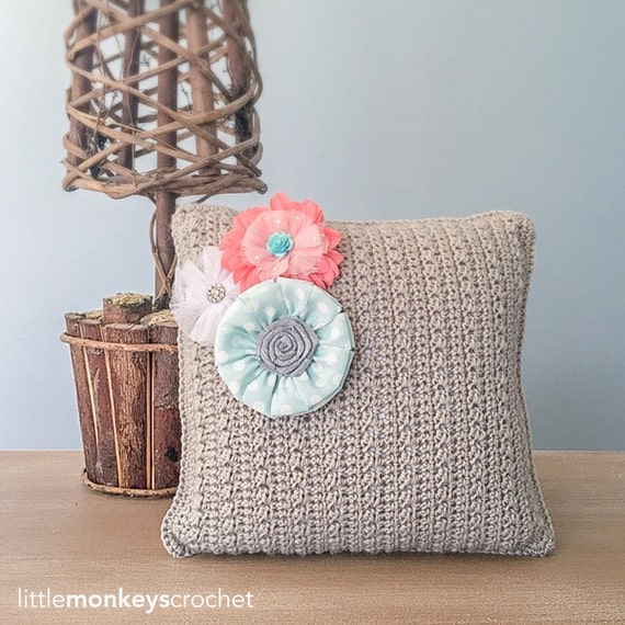 Crochet Throw Pillow Pattern Throw Pillow Crochet Pattern by