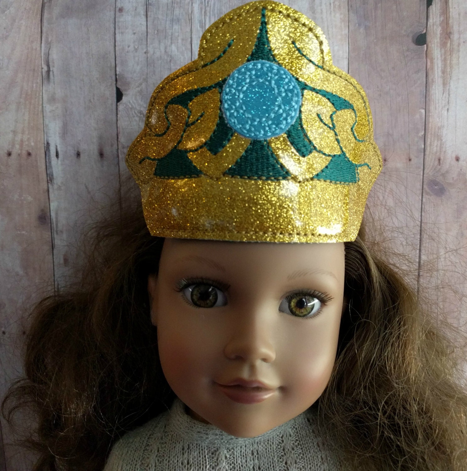 Irish Celtic Princess Doll Tiara Gold and by ShopOrangeBlossoms