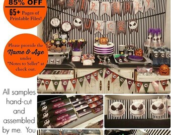 85% OFF Nightmare Before Christmas Birthday Printable | Jack Skellington | Baby Shower | Sweet 16 | Decorations | Epic Parties by REVO