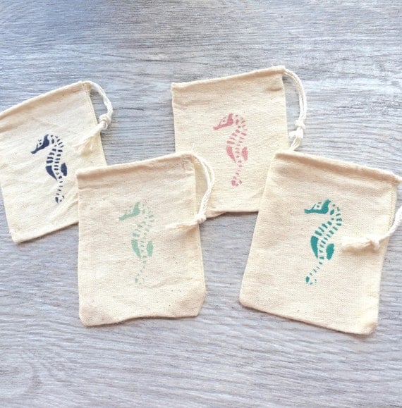 Beach Wedding Favor Bags - Nautical Favor Bag - Party Favors - Candy ...
