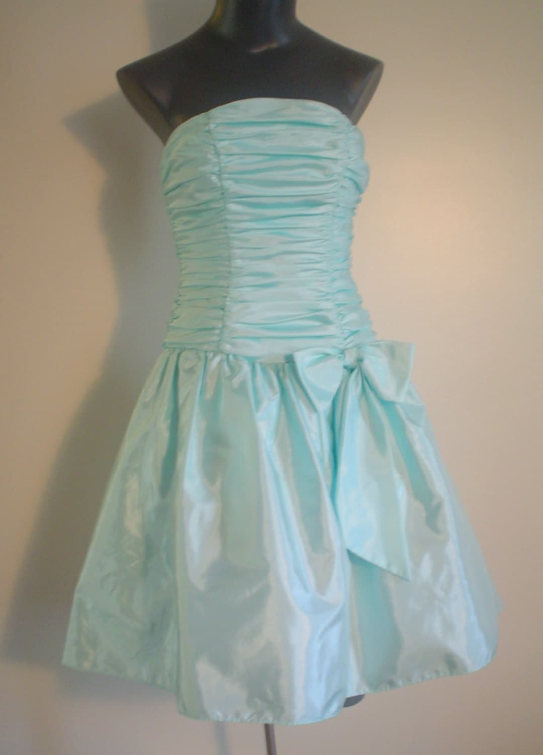 Vtg Strapless Dress Alfred Angelo Size 6 Bust 32 Flirtations Taffeta ...