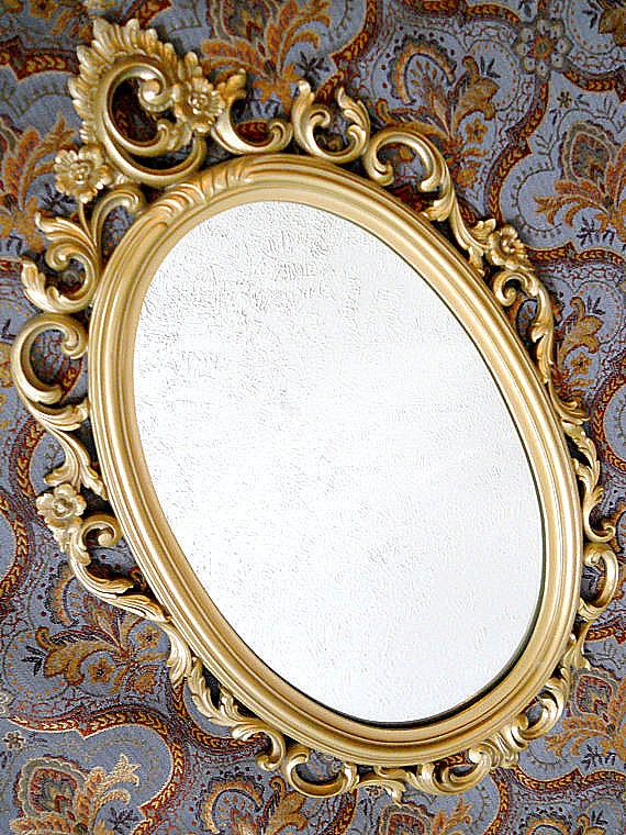 Ornate Wall Mirror Champagne Gold Mirror Syroco 2314 Wall