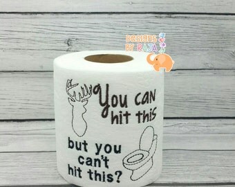 Toothbrush vs toilet paper embroidered toilet by DesignsByRAJA