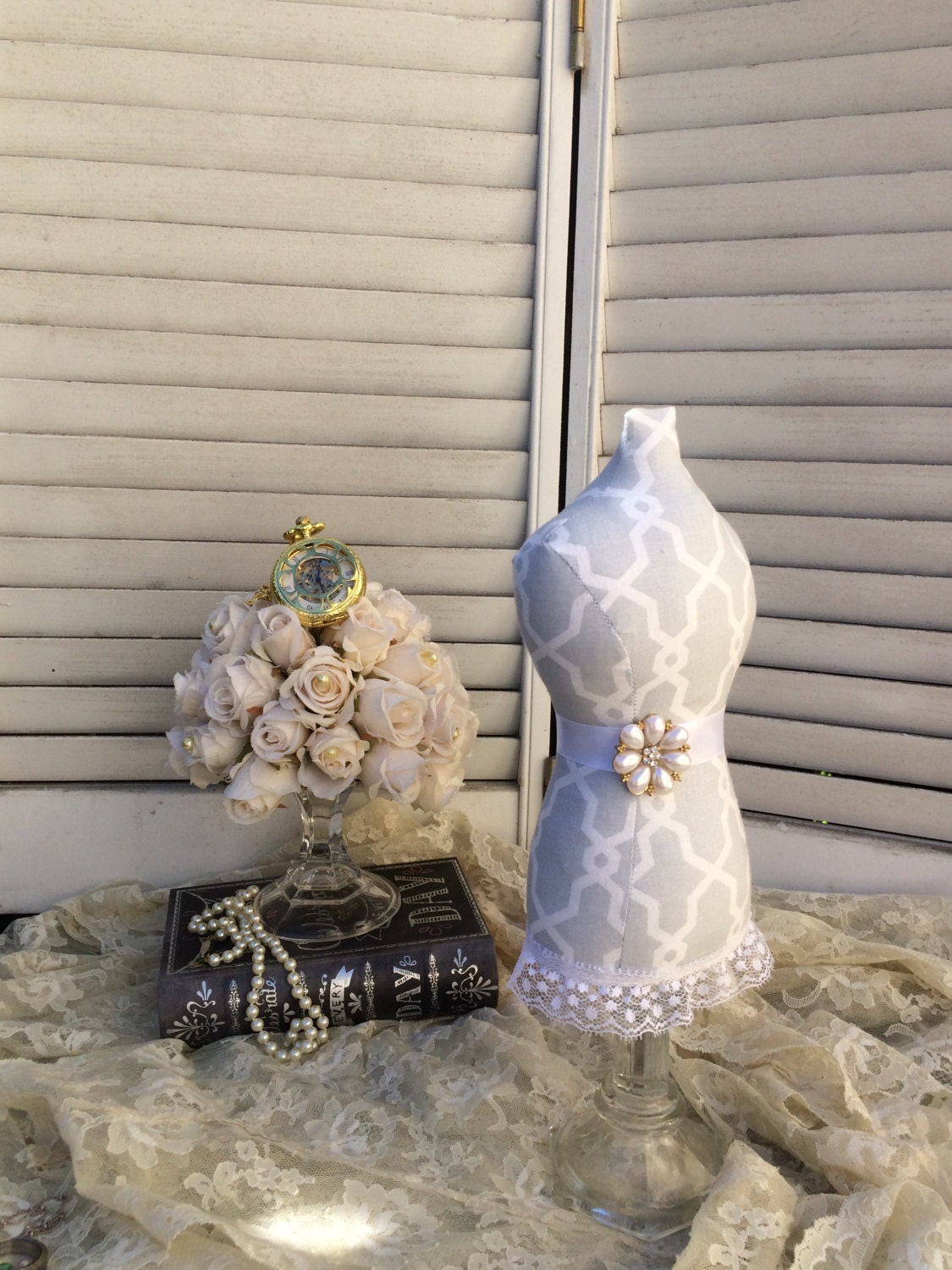 Necklace Holder Mannequin Dress Form Jewelry by BrightSpotDecor