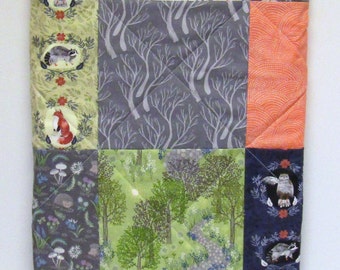 Baby Quilt Kit-Precut Quilt Kit-Woodland Theme-DIY Quilt Kit