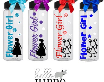Flower Girl Gift/Water Bottle for Flower Girl/Flower Girl Cup/Personalized Gift for Flower Girl