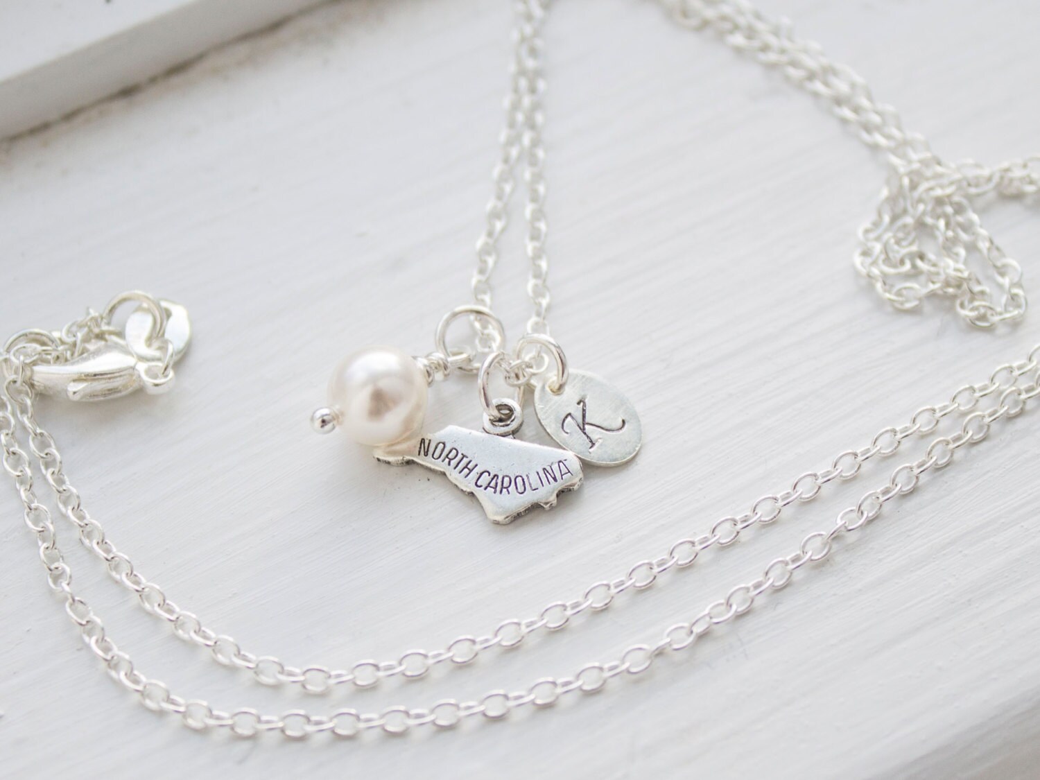 North Carolina State Charm Necklace North Carolina State