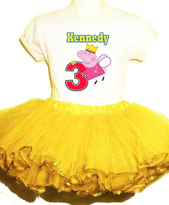 Peppa Pig dress yellow 1T2T3T45678910 Name Birth