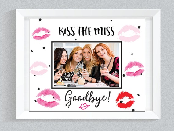party kiss print hen Frame// the 4x6 GoodBye Framing Mat Miss Mat// Printable Kiss party kiss print hen Frame// the 4x6 GoodBye Framing Mat Miss Mat// Printable Kiss