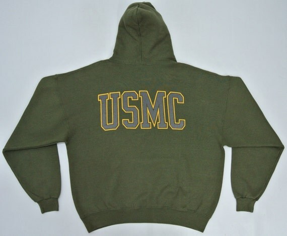 Marine Corps Sweatshirt Men Large Vintage United States Marine