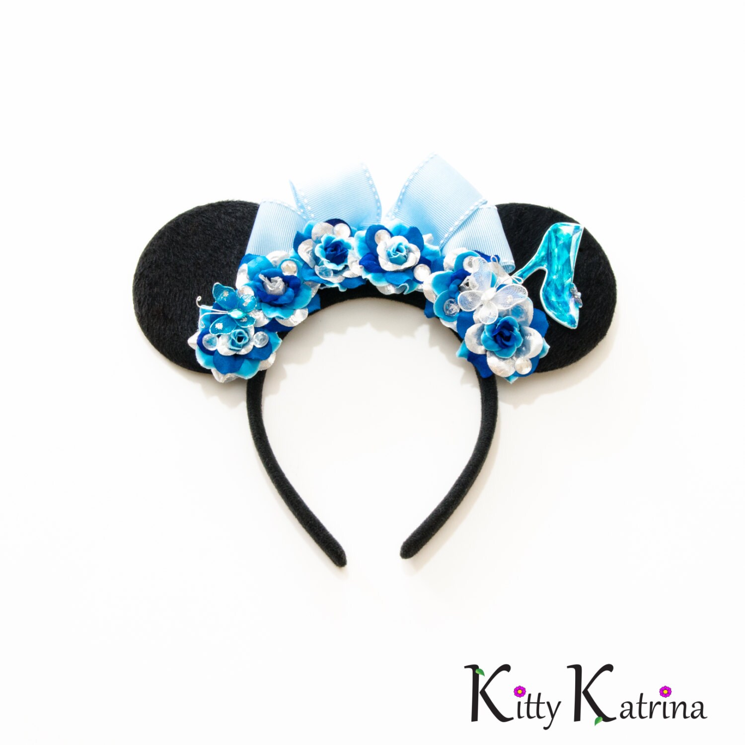 Cinderella Disney Ears Headband Mouse Ears by LUVKittyKatrina
