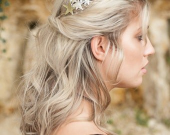 Star Hair Clip, Silver Hair Barrette, Boho Accessory, Boho Hair Accessory, Silver Hair Clip, Boho Barrette, Bohemian Hair Clip, Goddess Hair
