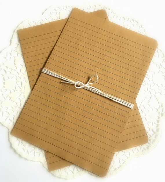 Kraft Brown Notebook Paper Letter Paper Journal Paper