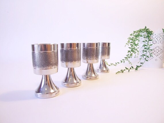 Svensk tenn alton sweden design k.e. palmberg pewter cups //