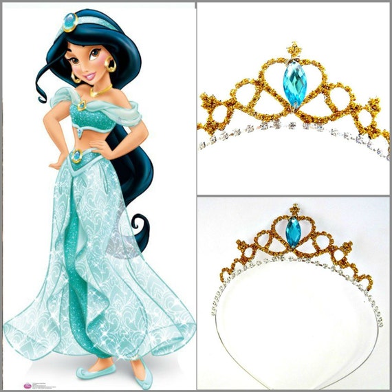 Princess Jasmine GOLD CROWN Princess Jasmine Gold Rhinestone