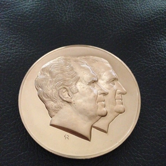 1973 Nixon/Agnew Franklin Mint Bronze Coin