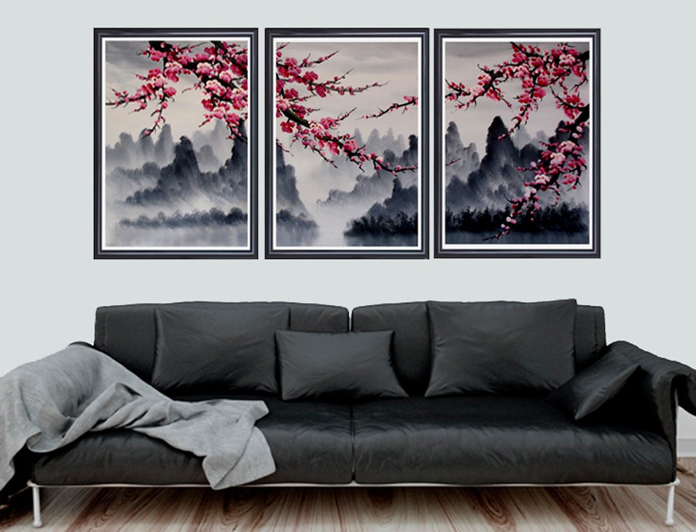 Cherry blossom art Cherry blossom wall mural cherry blossom