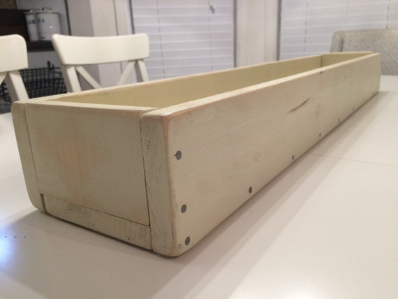 Long Wooden Box, Wooden Planter Box, Trough, Wedding Centerpiece, Long 